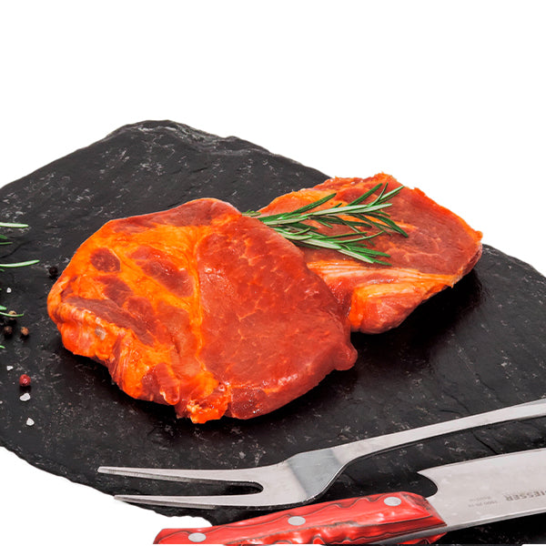 Schweinehalsgrat Steak - Geschnitten Mariniert